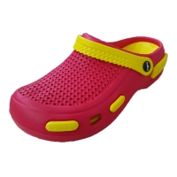 Sabot orthopaedic slipper-Red-Yellow