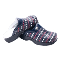 Dr Mitra  orthopaedic Sabot Knitted slipper for women K506-Navy blue
