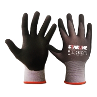Starline E-91 micro foam nitrile gloves-Black