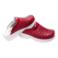 Dr Mitra  orthopaedic Sabot Knitted slipper for women K511-Red