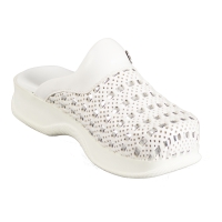 Dr Mitra orthopaedic Sabot Knitted slipper for women K505-White