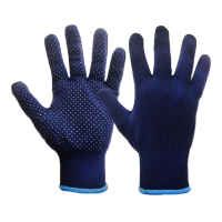Starline E-56 PVC flecked knitted gloves-Navy blue