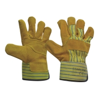 Starline E-021 yellow fortifiedtırtıklı leather gloves-Yellow