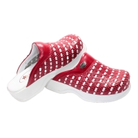 Dr Mitra  orthopaedic Sabot Knitted slipper for women K507-Red