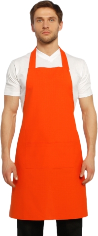 Halter- top kitchen apron-Orange