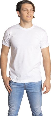 Sıfır Yaka T-Shirt-Beyaz