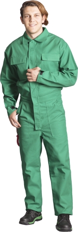 Gabardine work jump suit-Green