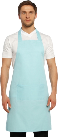 Halter- top kitchen apron-Light Blue