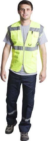 High visibility jacket for engineer-Yellow