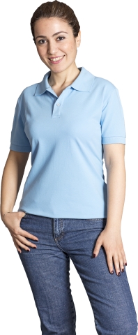 Polo neck t-shirt-Blue